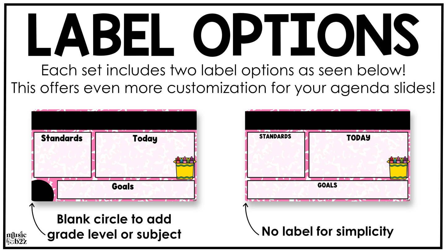 Bright Composition Daily Agenda Slides Google Slides Elementary Music Lesson Plan Template