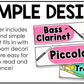 Bright Instrument Families of the Orchestra Posters Elementary Music Classroom Decor