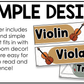 Neutral Instrument Families of the Orchestra Posters Elementary Music Classroom Decor