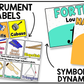 Bright Music Classroom Decor BUNDLE Music Posters Bulletin Board