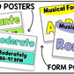 Bright Music Classroom Decor BUNDLE Music Posters Bulletin Board