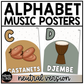 Neutral Music Alphabet Posters Music Classroom Decor Instrument Music Posters