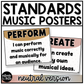 Neutral National Music Standards Posters Elementary Music Classroom Decor