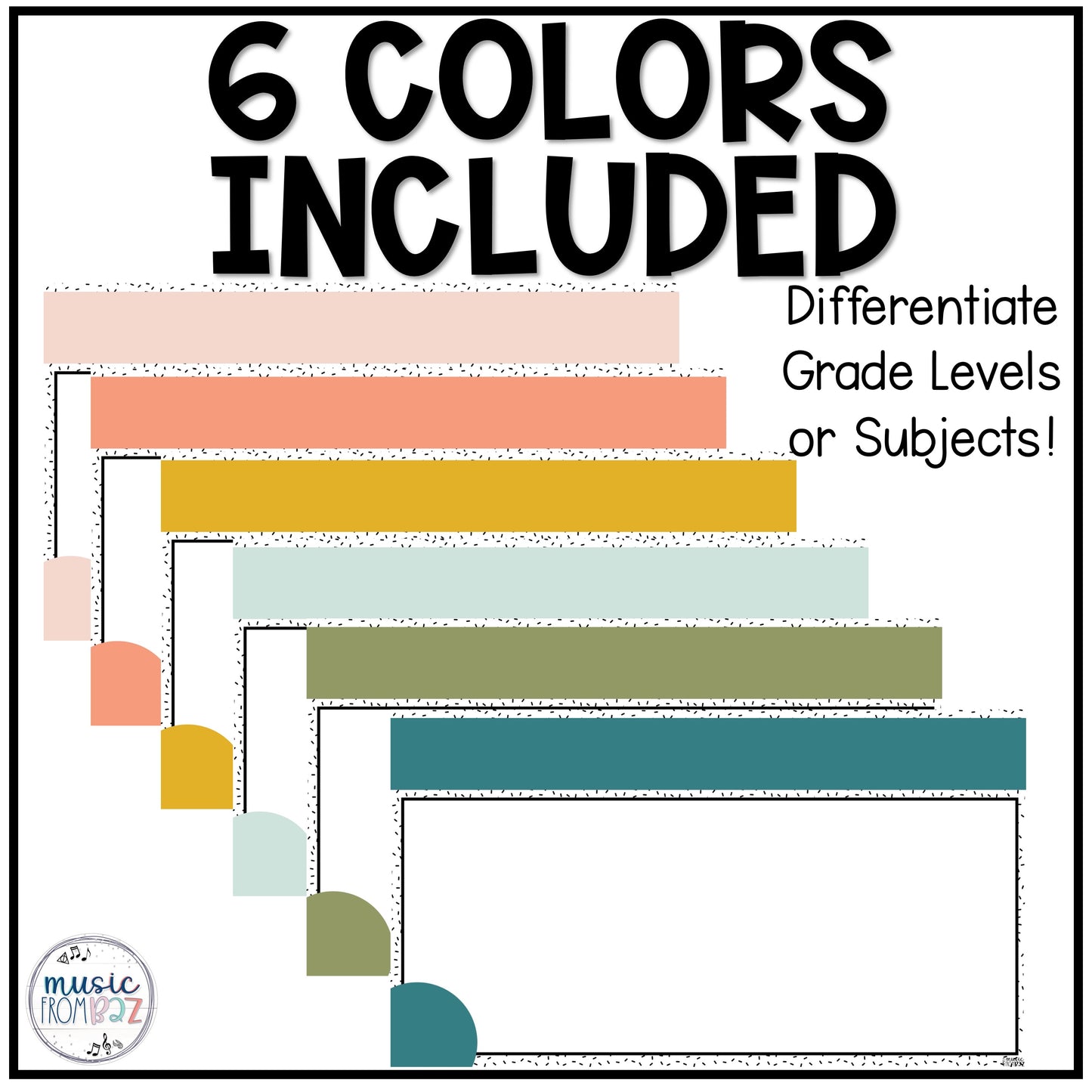 Editable Daily Agenda Google Lesson Slides Music Classroom Decor Modern Oasis