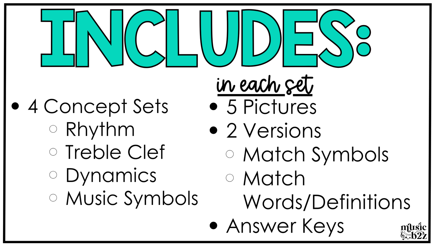 Back to School Music Coloring Page BUNDLE Color by Note Music Worksheets