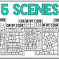 Back to School Music Coloring Page BUNDLE Color by Note Music Worksheets