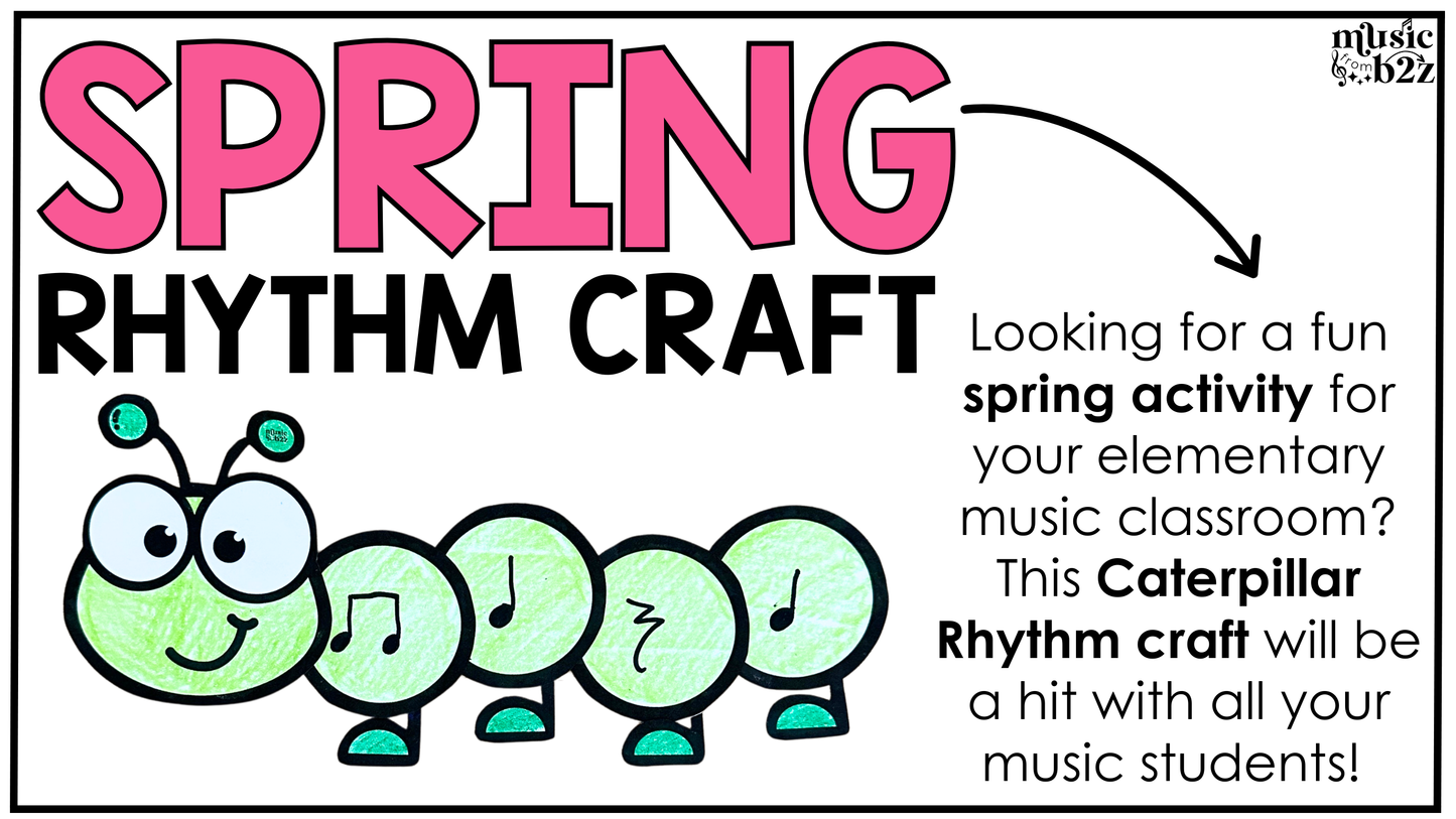 Spring Music Craft Music Bulletin Board Spring Music Sub Plans Rhythm Craft