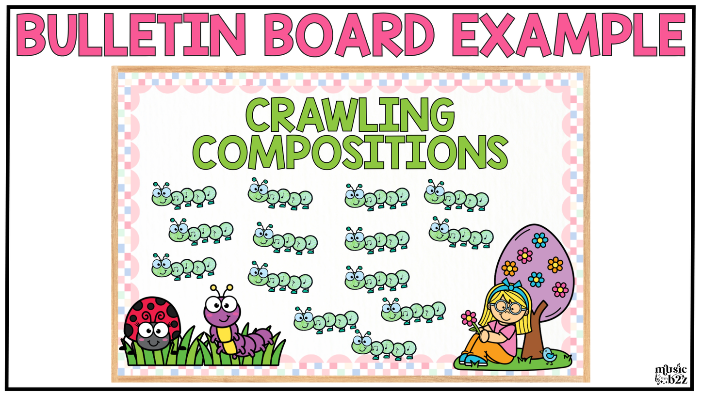 Spring Music Craft Music Bulletin Board Spring Music Sub Plans Rhythm Craft