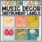 Music Classroom Decor - Classroom Instrument Labels - Modern Oasis