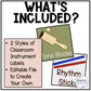 Music Classroom Decor - Classroom Instrument Labels - Modern Oasis