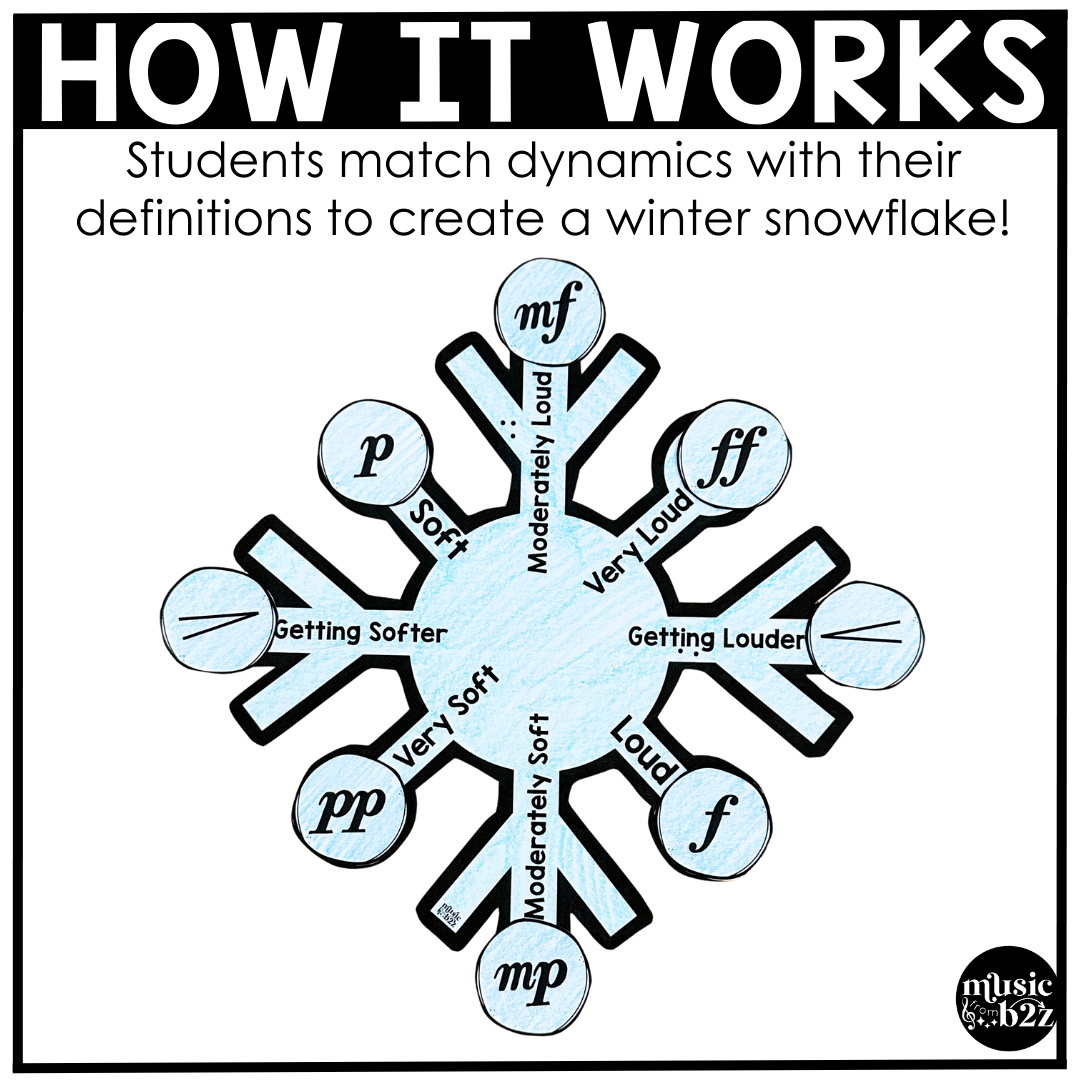 Winter Music Craft Dynamics Winter Music Activities Winter Music Bulletin Board
