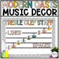 Music Classroom Decor - Treble Clef Bulletin Board - Modern Oasis
