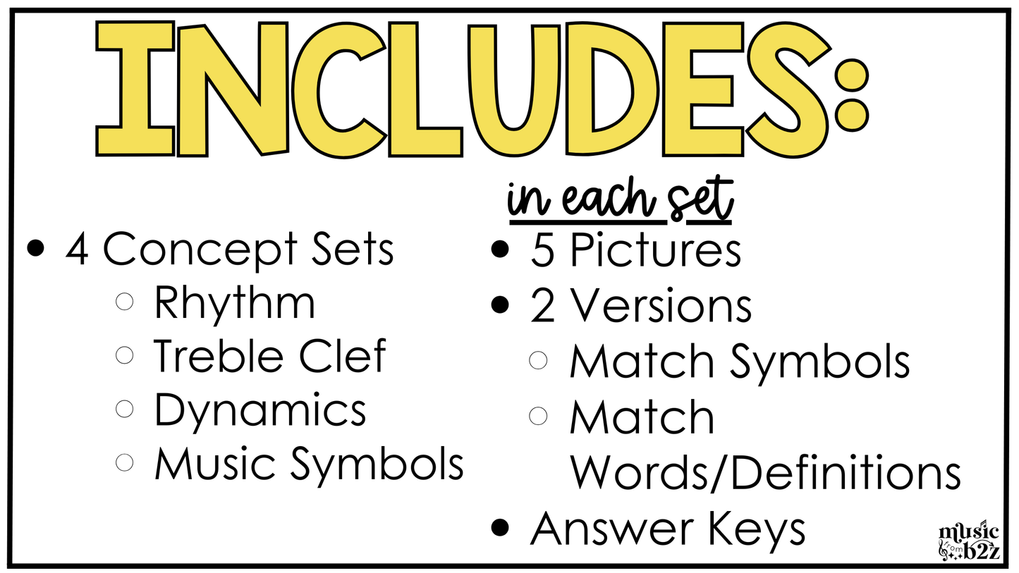 Easter Music Coloring Page BUNDLE Color by Note Spring Music Worksheets