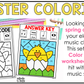 Easter Music Coloring Pages Rhythm Worksheets Spring Music Color by Note
