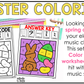 Easter Music Coloring Color by Note Spring Music Worksheets Music Symbols