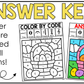 Easter Music Coloring Color by Note Spring Music Worksheets Music Symbols