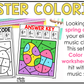 Easter Music Coloring Pages Color by Note Spring Music Worksheets Treble Clef