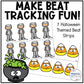 Halloween Music Rhythm Cards & Beat Strips Activities Composition Centers Games