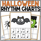Halloween Rhythm Mats Elementary Music Worksheets Activities Sub Plans Centers