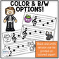 Halloween Treble Clef Notes Music Write the Room Game & Scavenger Hunt