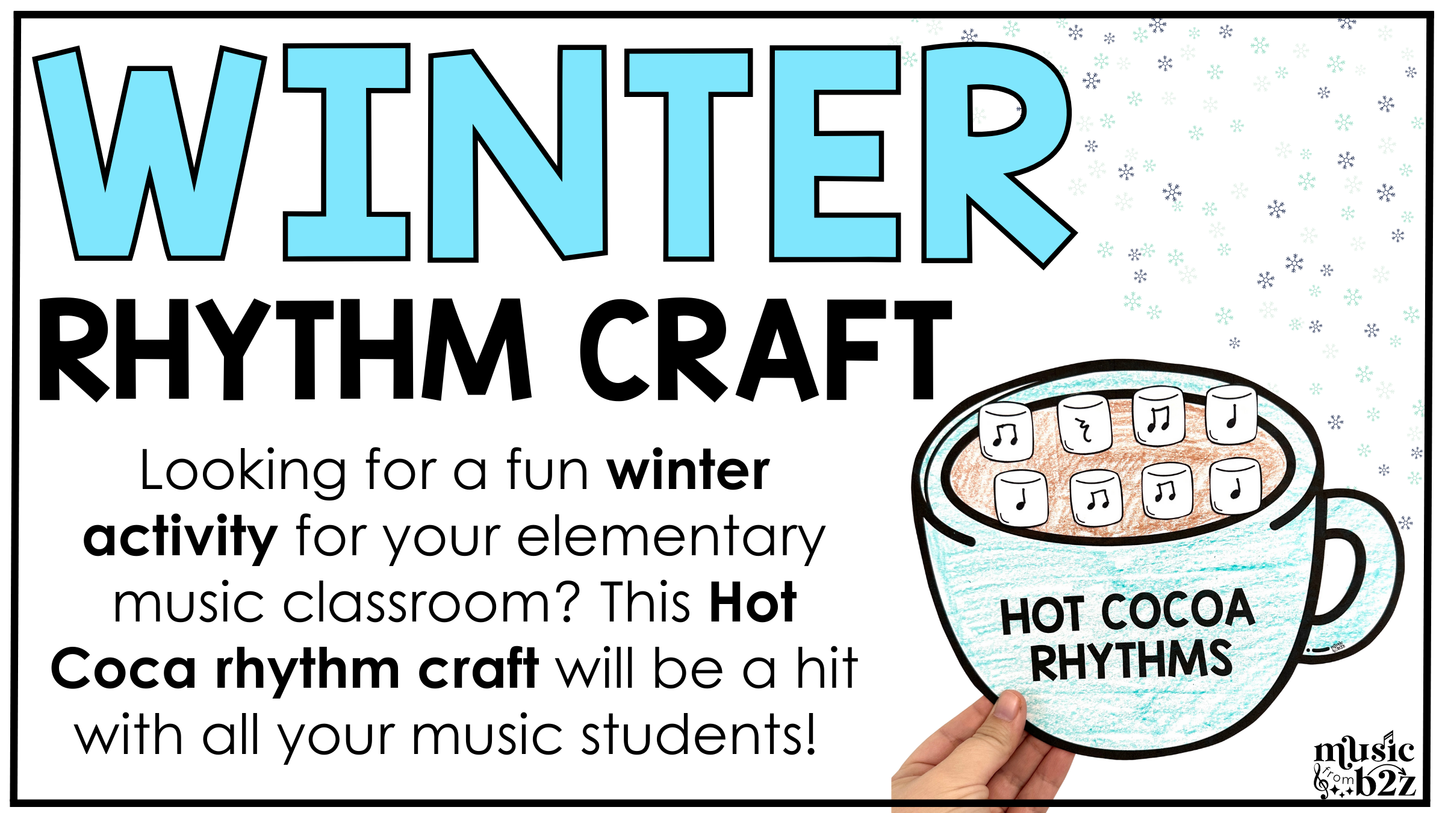 Winter Music Craft Rhythm Music Centers Winter Music Bulletin Board Sub Plans