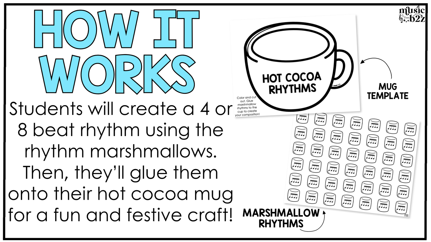 Winter Music Craft Rhythm Music Centers Winter Music Bulletin Board Sub Plans