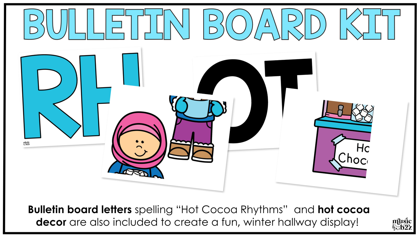 Winter Music Craft Rhythm Music Centers Winter Music Bulletin Board Sub Plans