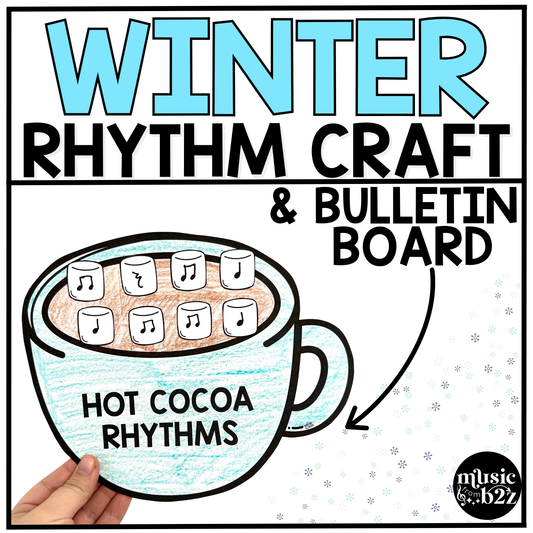 Winter Music Craft Rhythm Music Centers Winter Music Bulletin Board Sub Plans