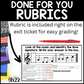 Meter Time Signature Exit Tickets & Rubrics Editable Elementary Music Assessment