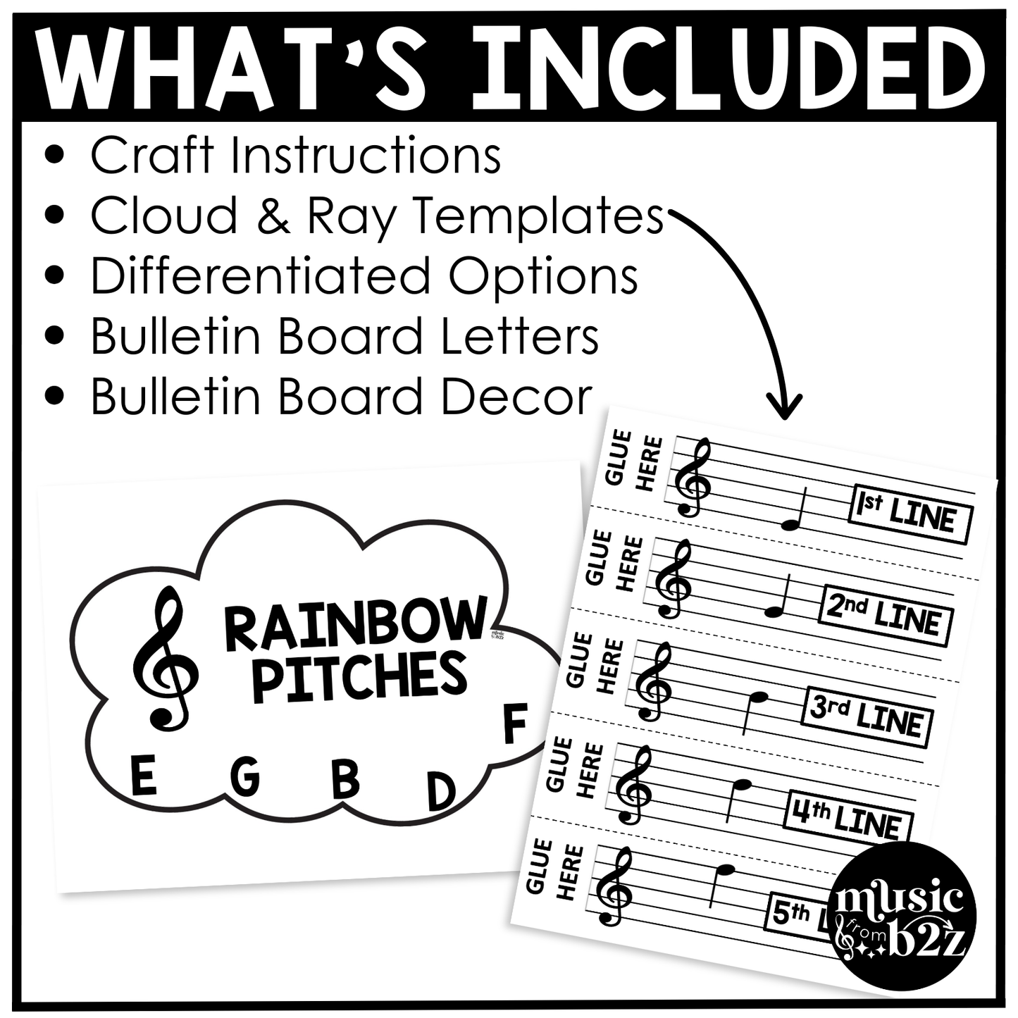 Spring Music Craft Music Bulletin Board Spring Music Sub Plans Treble Clef