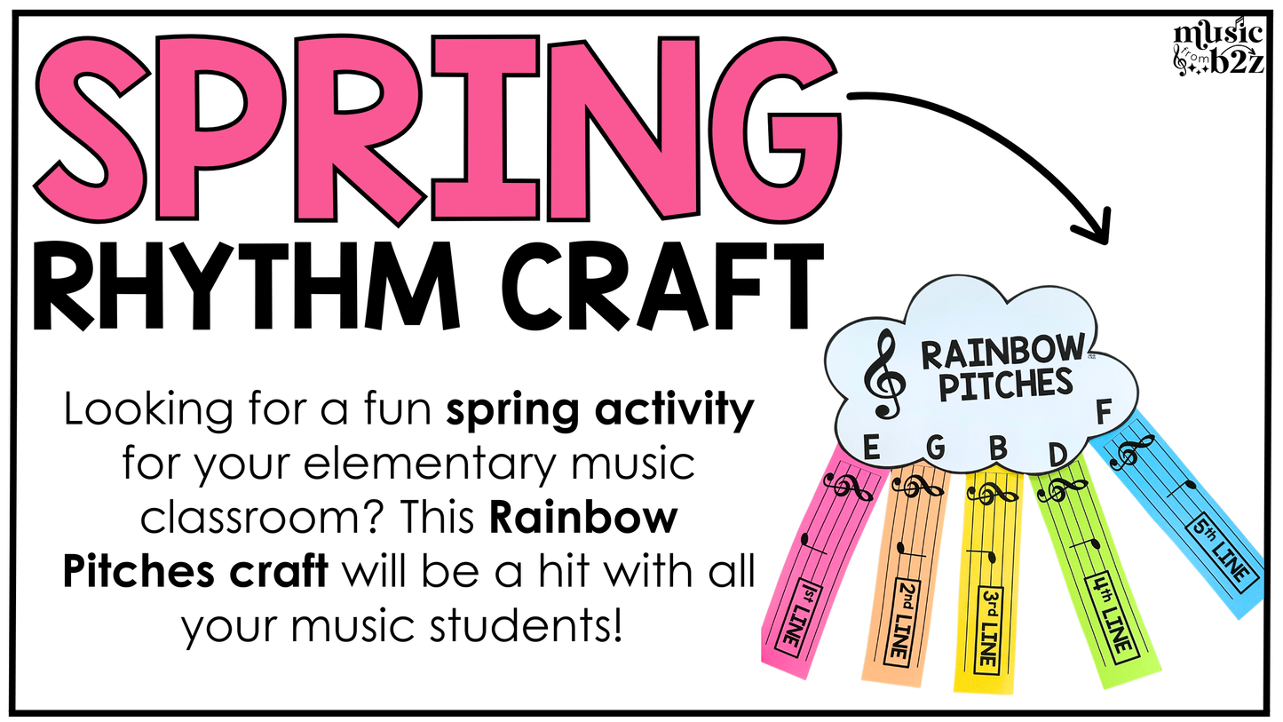 Spring Music Craft Music Bulletin Board Spring Music Sub Plans Treble Clef