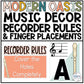 Music Classroom Decor - Recorder Fingering and Rules Posters - Modern Oasis