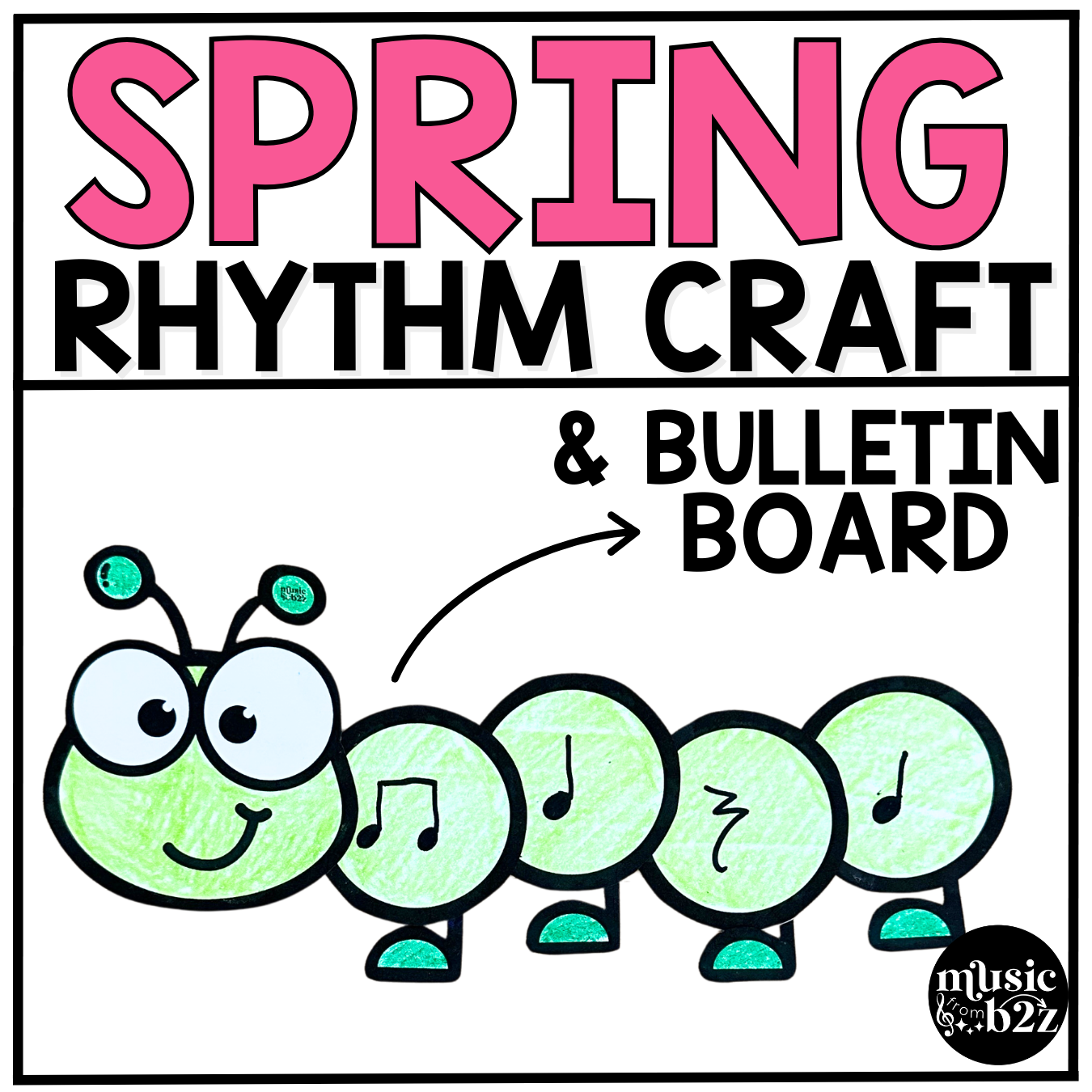 Spring Music Craft Music Bulletin Board Spring Music Sub Plans Rhythm Craft