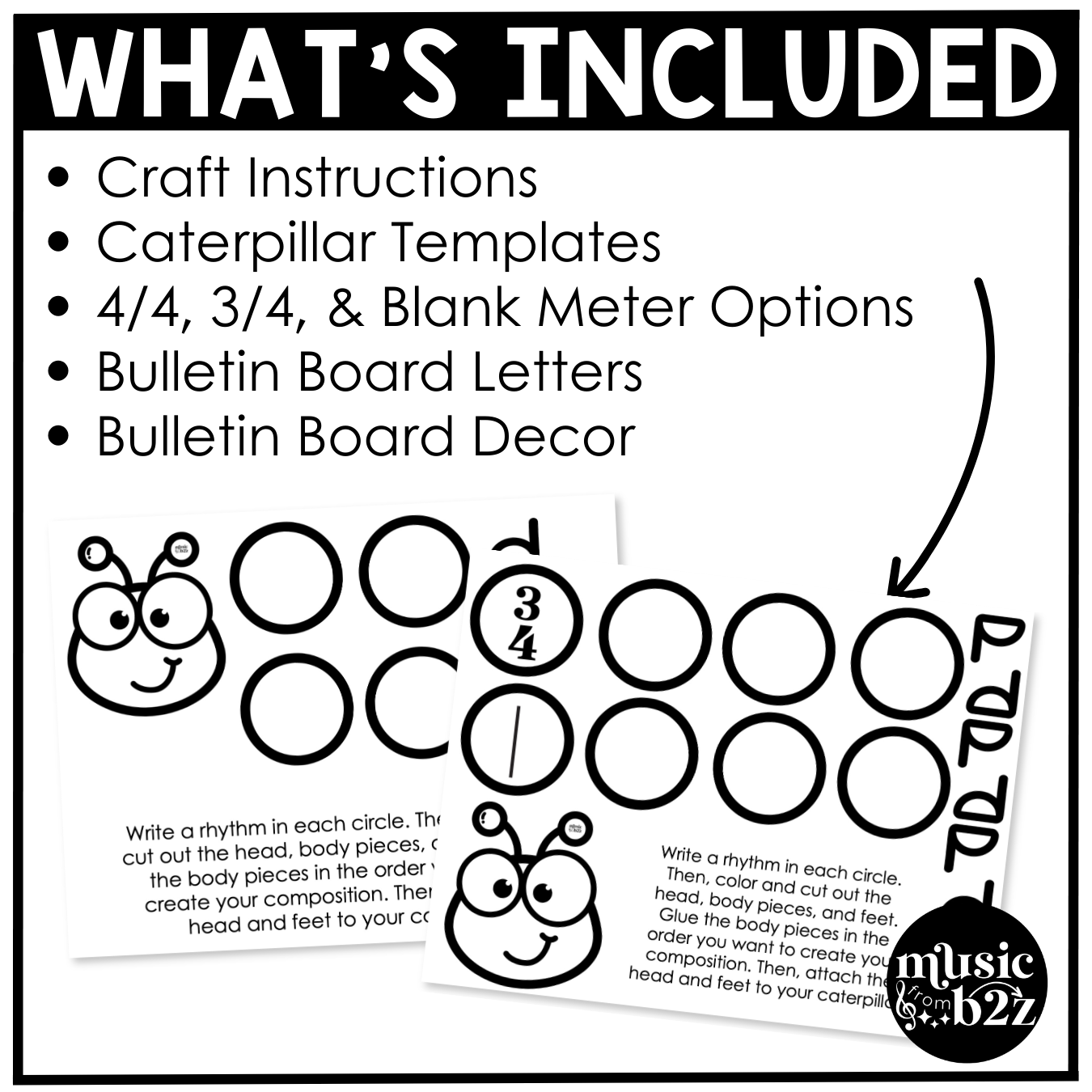Spring Music Craft Music Bulletin Board Spring Music Sub Plans Rhythm Craft