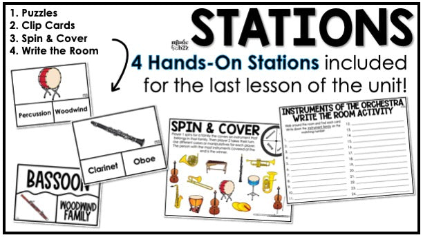 Instrument Families Orchestra Unit Elementary Music Curriculum Lesson Activity