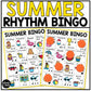 Summer Music Bingo Game Rhythm Bingo Game for Quarter & Eighth Notes Centers