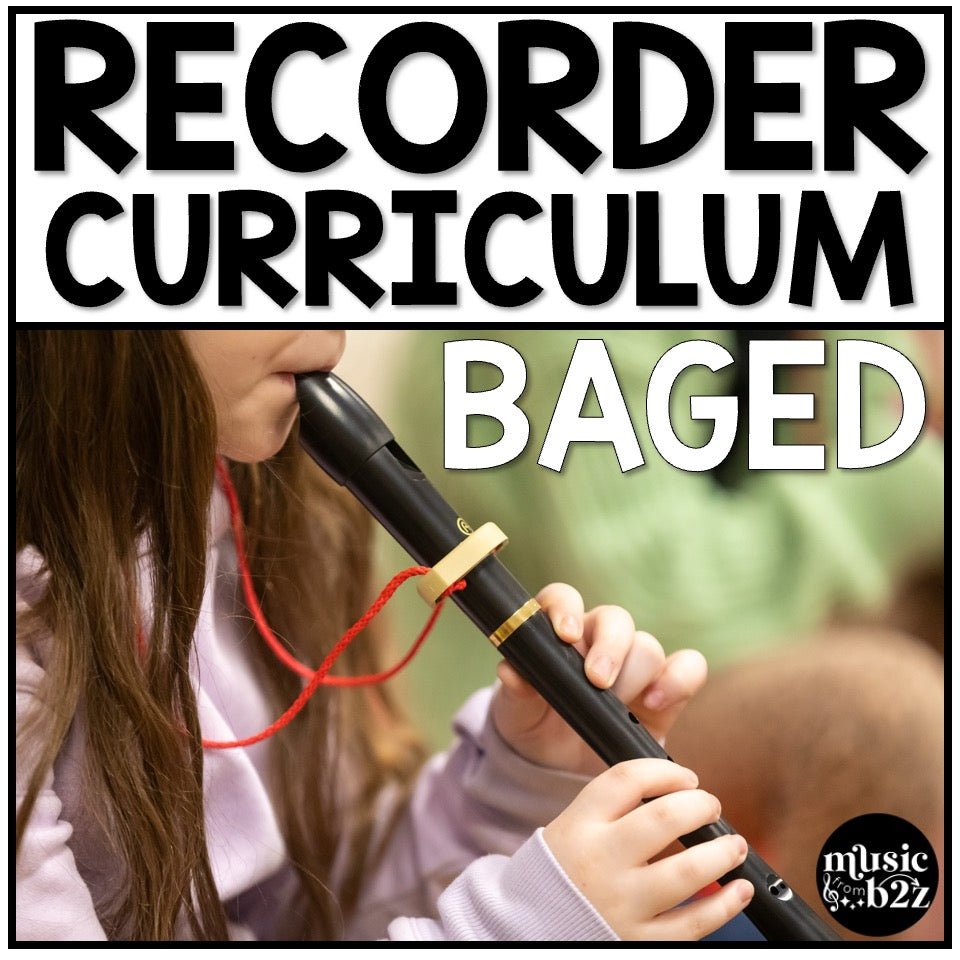 BAGED Recorder Unit Elementary Music Curriculum Lesson Activity Worksheets Games