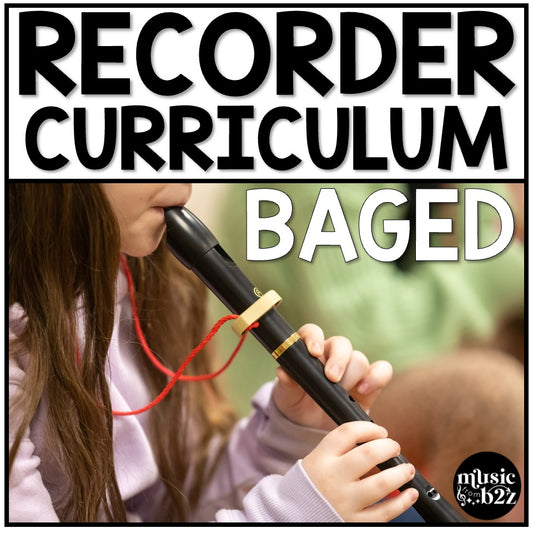 BAGED Recorder Unit Elementary Music Curriculum Lesson Activity Worksheets Games