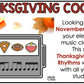 Thanksgiving Rhythm Cookies Elementary Music Centers Game Craft Composition