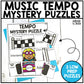 Music Tempo Mystery Puzzles Elementary Music Centers Sub Plans Activities