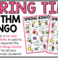 Spring Music Bingo Game Activities for Quarter & Eighth Notes Centers Rhythm