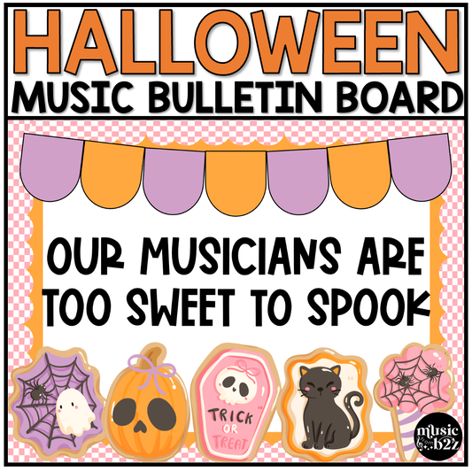 Halloween Music Bulletin Board Halloween Elementary Music Decor