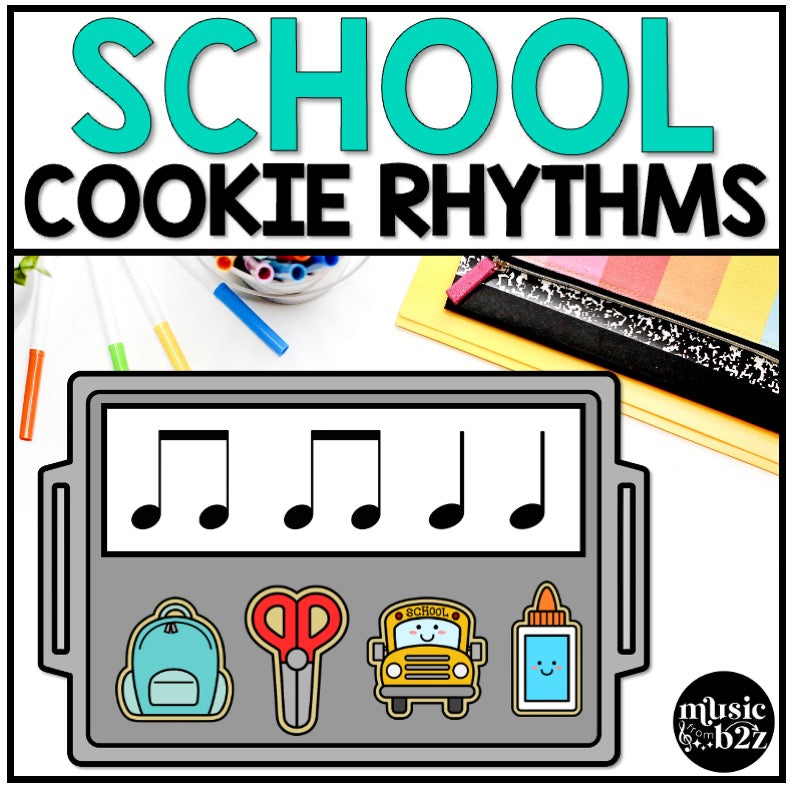 Back to School Rhythm Cookies Elementary Music Centers Game Craft Composition