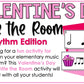 Valentine's Day Music Activity - Write the Room - Music Rhythm - Music Lesson