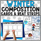 Winter Music Activities - Composition Cards & Beat Strips - Winter Music Lesson