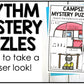 Quarter Rest Rhythm Mystery Puzzles Elementary Music Centers Sub Plans Activity