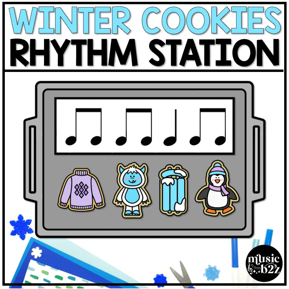 Winter Rhythm Cookies Elementary Music Activity Centers Game Craft Composition
