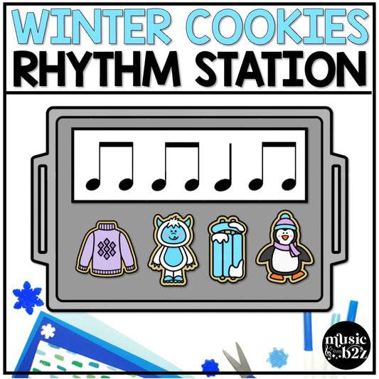 Winter Rhythm Cookies Elementary Music Activity Centers Game Craft Composition