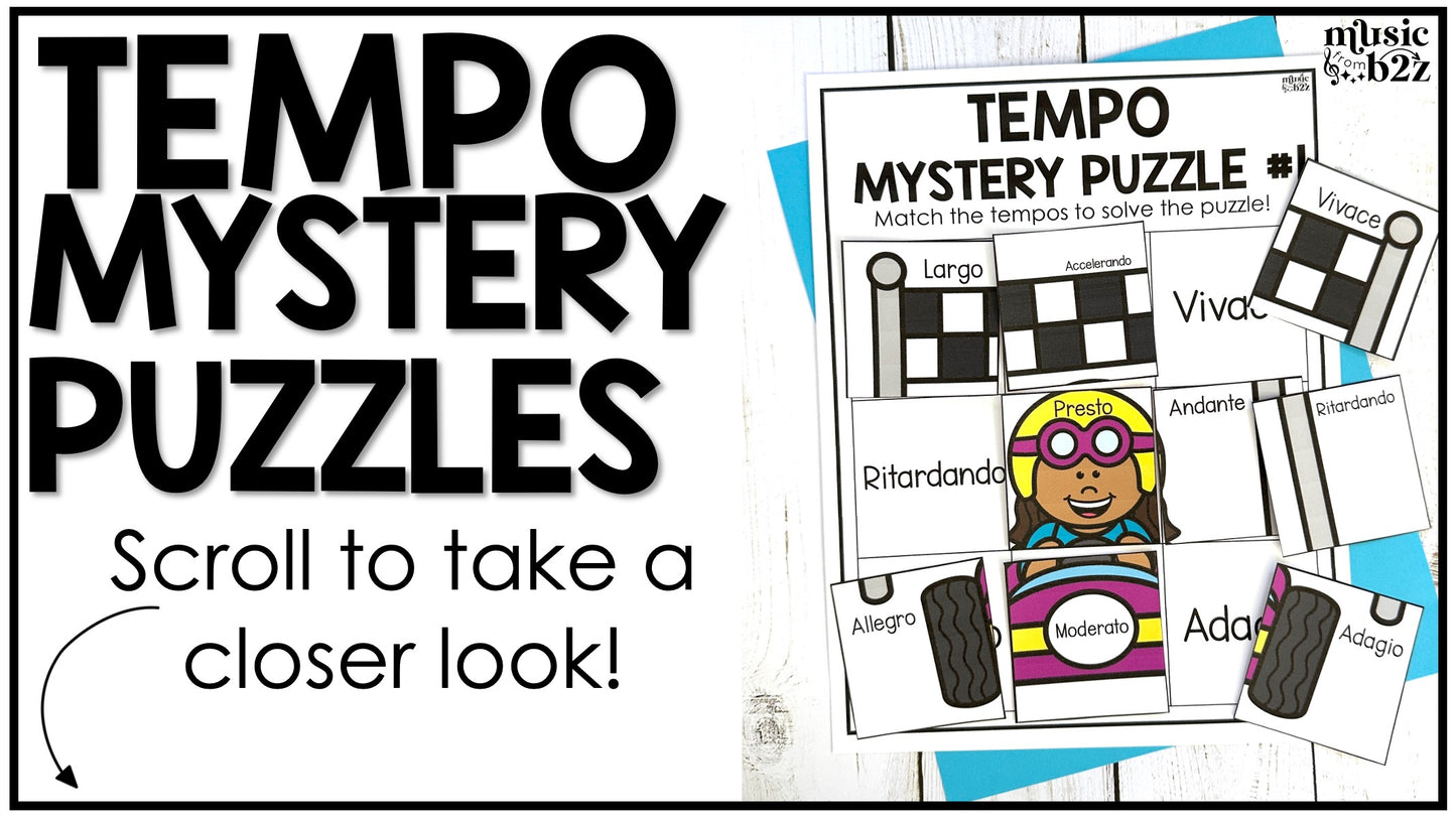 Music Dynamics Mystery Puzzles Elementary Music Centers Sub Plans Activities