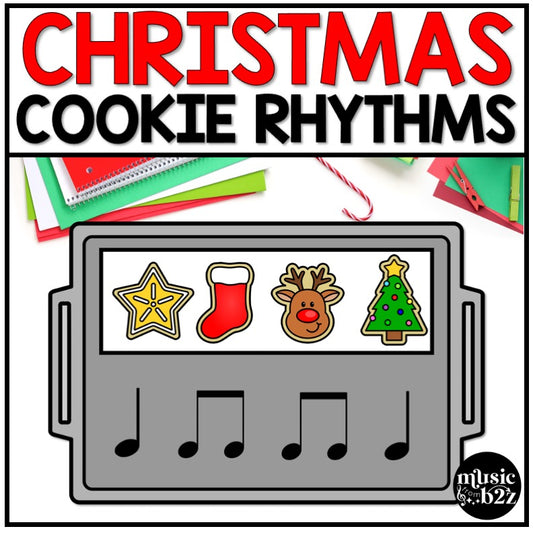 Christmas Rhythm Cookies Elementary Music Centers Game Craft Composition
